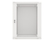 Lanberg wall-mounted installation rack cabinet 19'' 15U 600x600mm gray (glass door)