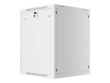 Lanberg wall-mounted installation rack cabinet 19'' 15U 600x600mm gray (glass door)