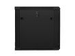 Lanberg wall-mounted installation rack cabinet 19'' 12U 600x600mm black (glass door)