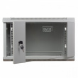 Digitus Wall mount cabinet 19 6U 368/600/450mm, glass door, grey (RAL 7035)