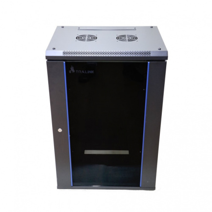 Extralink Rackmount cabinet 15U 600x450 Black wall mounted
