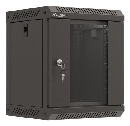 Lanberg WF11-3306-10B 6U wall mount cabinet Black