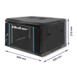 Qoltec RACK cabinet 19inches, 6U, 600 x 370 x 600