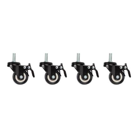 Lanberg | Castors with thread and brake for wall mounting cabinets, 4 pcs | AK-1601-B AK-1601-B