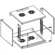 Techly Wall Rack Cabinet 19 6U D320 Black Assembled