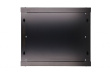 Extralink Wall cabinet rack 9U 600x600 black glass door