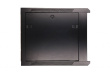 Extralink Wall cabinet rack 9U 600x600 black glass door