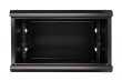 Extralink Wall cabinet rack 6U 600x600 black glass door