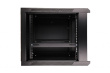 Extralink Wall cabinet rack 9U 600x450 black glass door