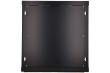 Extralink Wall cabinet rack 12U 600x450 black glass door