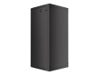 Lanberg wall-mounted installation rack cabinet 19'' 27U 600x600mm black (glass door)