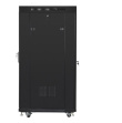Lanberg 19 inch installation cabinet, standing, 27u 800x1000 black, lcd glass door (flat pack)