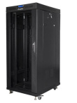 Lanberg 19 inch installation cabinet, standing, 27u 800x1000 black, lcd glass door (flat pack)