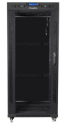 Lanberg 19 inch installation cabinet, standing, 27u 800x1000 black, lcd glass door (flat pack)