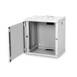 Digitus | Wall Mounting Cabinet | DN-19 12-U | Grey | IP protection class: IP20; Front door: Glass door, single opening; Cabinet type: Wall mounting cabinet; Equipment mounting depth min.-max.: 305-370 mm; Load capacity: 100 kg DN-19 12-U