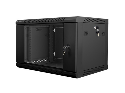 Lanberg Wall-Mounted Rack 19'' 6U 600X450mm black