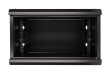 Extralink Wall cabinet rack 6U 600x450 black glass door