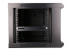 Extralink Wall cabinet rack 6U 600x450 black glass door