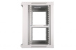Extralink Wall cabinet rack 12U 600x600 gray glass door