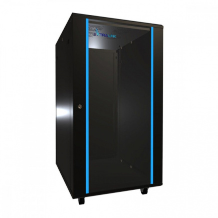 Extralink Rack cabinet 22U 600x800 black standing