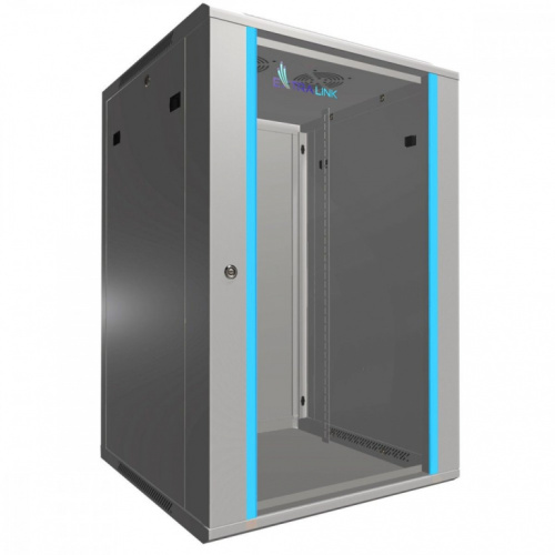 Extralink Rack cabinet 18U 600x600mm grey hanging