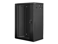 LANBERG WF01-6418-10B Lanberg wall-mounted rack 19 demounted flat pack 18U/600x450mm black