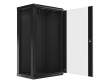Lanberg WF01-6422-10B rack cabinet 22U Wall mounted rack Black