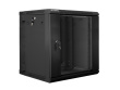 Lanberg WF02-6612-10B rack cabinet 12U Wall mounted rack Black