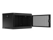 Lanberg Hanging cabinet 19 inches 6U 600x450 perforated doors (flat pack) black