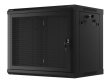 Lanberg Hanging cabinet 19 inches 9U 600x450 perforated doors (flat pack) black
