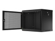Lanberg Hanging cabinet 19 inches 9U 600x450 perforated doors (flat pack) black