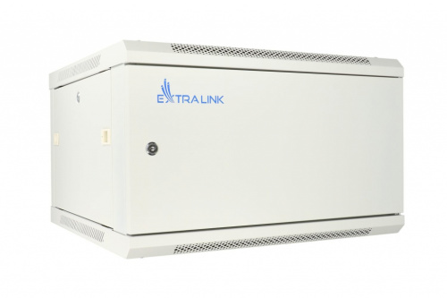 Extralink Rackmount cabinet 6U 600x600 ASP Gray wall mounted, metal door