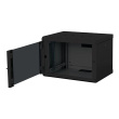 Digitus | Wall Mounting Cabinet | DN-19 07-U-SW | Black | IP protection class: IP20; Front door: Glass door, single opening; Cabinet type: Wall mounting cabinet; Equipment mounting depth min.-max.: 305-370 mm; Load capacity: 100 kg; Dimensions 420 x 600