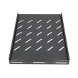 Extralink Fixed shelf 1U 350mm Black 19