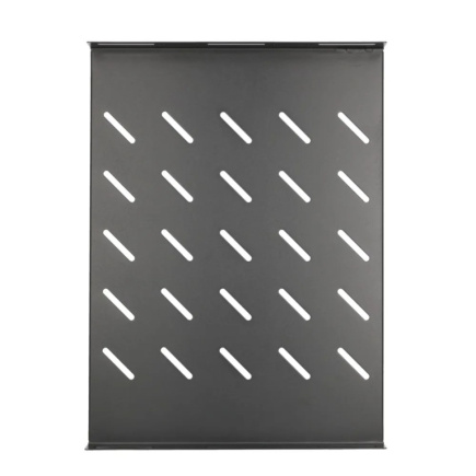 Extralink Fixed shelf 1U 350mm Black 19