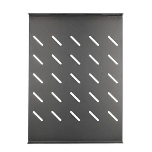Extralink Fixed shelf 1U 350mm Black 19