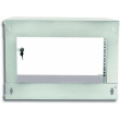 Techly ECO hanging cabinet 19cali 6U/320mm assembled, glass door, gray