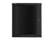 Lanberg wall-mounted installation rack cabinet 19'' 15U 600x600mm black (glass door)