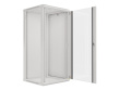 Lanberg wall-mounted installation rack cabinet 19'' 27U 600x600mm gray (glass door)