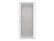 Lanberg wall-mounted installation rack cabinet 19'' 27U 600x600mm gray (glass door)