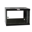 Techly Wall Rack Cabinet 19 6U D450 Black Assembled