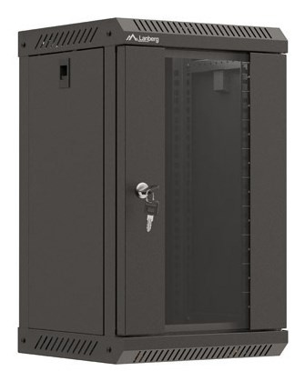 Lanberg WF11-3309-10B rack cabinet 9U Wall mounted rack Black