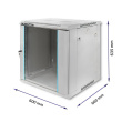 Qoltec RACK cabinet 19inches 12U, 600 x 600 x 635