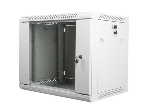 Lanberg Wall-Mounted Rack 19'' 9U 600X450mm grey