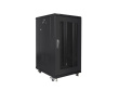 Lanberg Standing cabinet 19 inches 22U 600x800 perforated door, black
