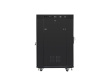 Lanberg Free-standing cabinet 19 inches 22U 600x800 glass doors LCD (flat pack) v2 black