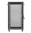 Lanberg Szafa instalacyjna rack stojąca 19 cali 22U 600x1000 czarna drzwi perforowane ( flat pack)