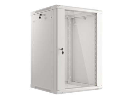 Lanberg WF01-6618-10S rack cabinet 18U Wall mounted rack Grey