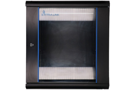 Extralink 12U 600x450 Black | Rack cabinet | wall-mounted
