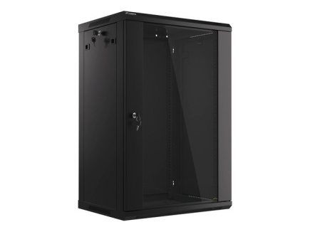 Lanberg WF01-6418-10B rack cabinet 18U Wall mounted rack Черный
